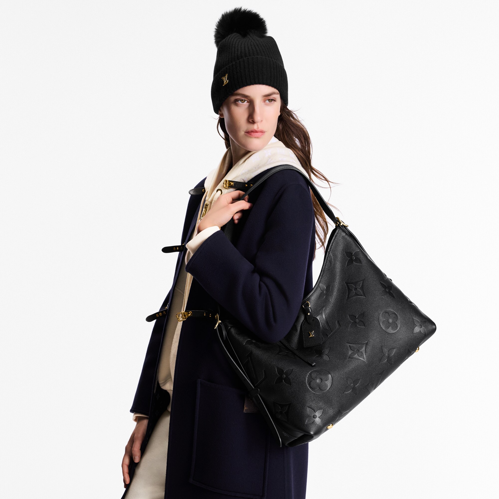 Organizzatore Per Borsa In Feltro Per LV Carryall MM - Salvaordine Morbido Con Tasche Porta Carte, Claret (S)